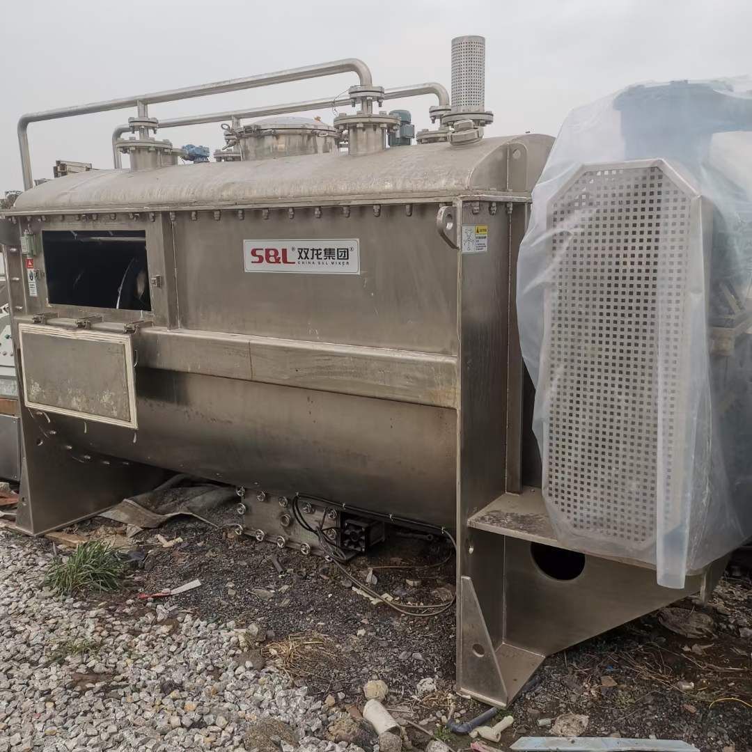 出售二手混合机二手3立方不锈钢螺带混合机-1
