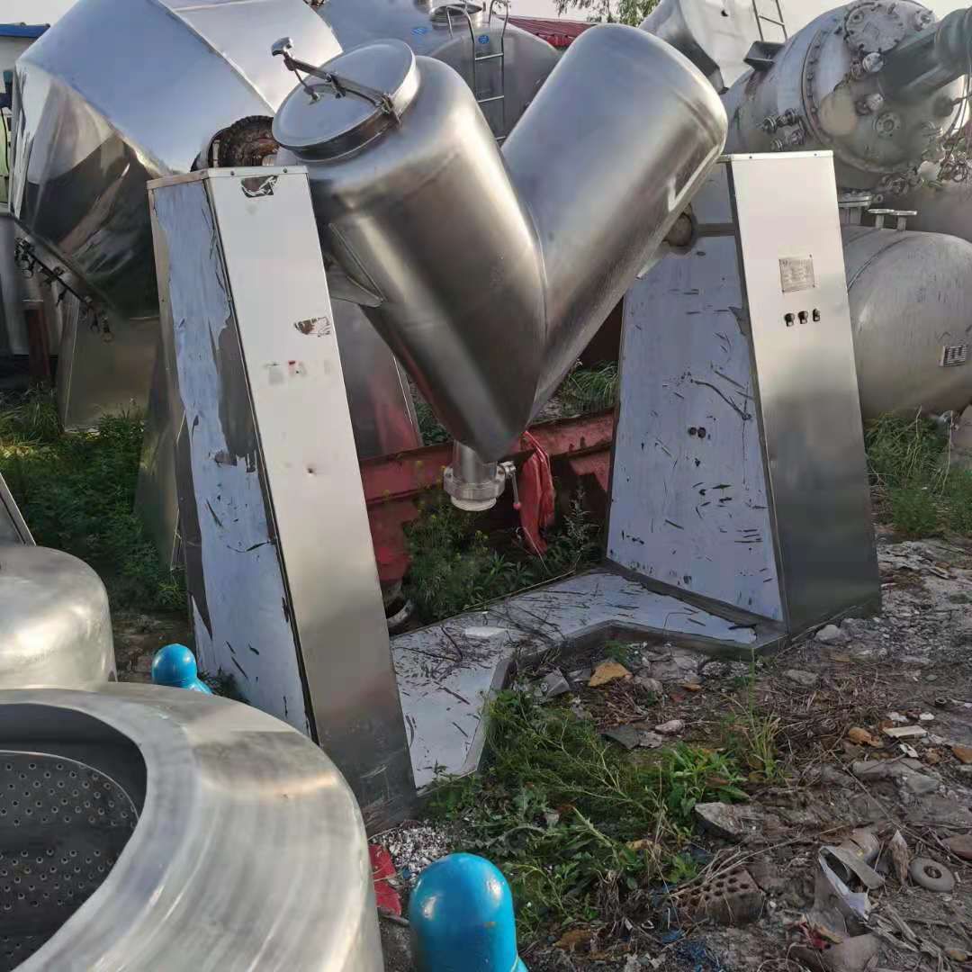 二手混合机二手高效v型混合机二手1000升不锈钢v-2