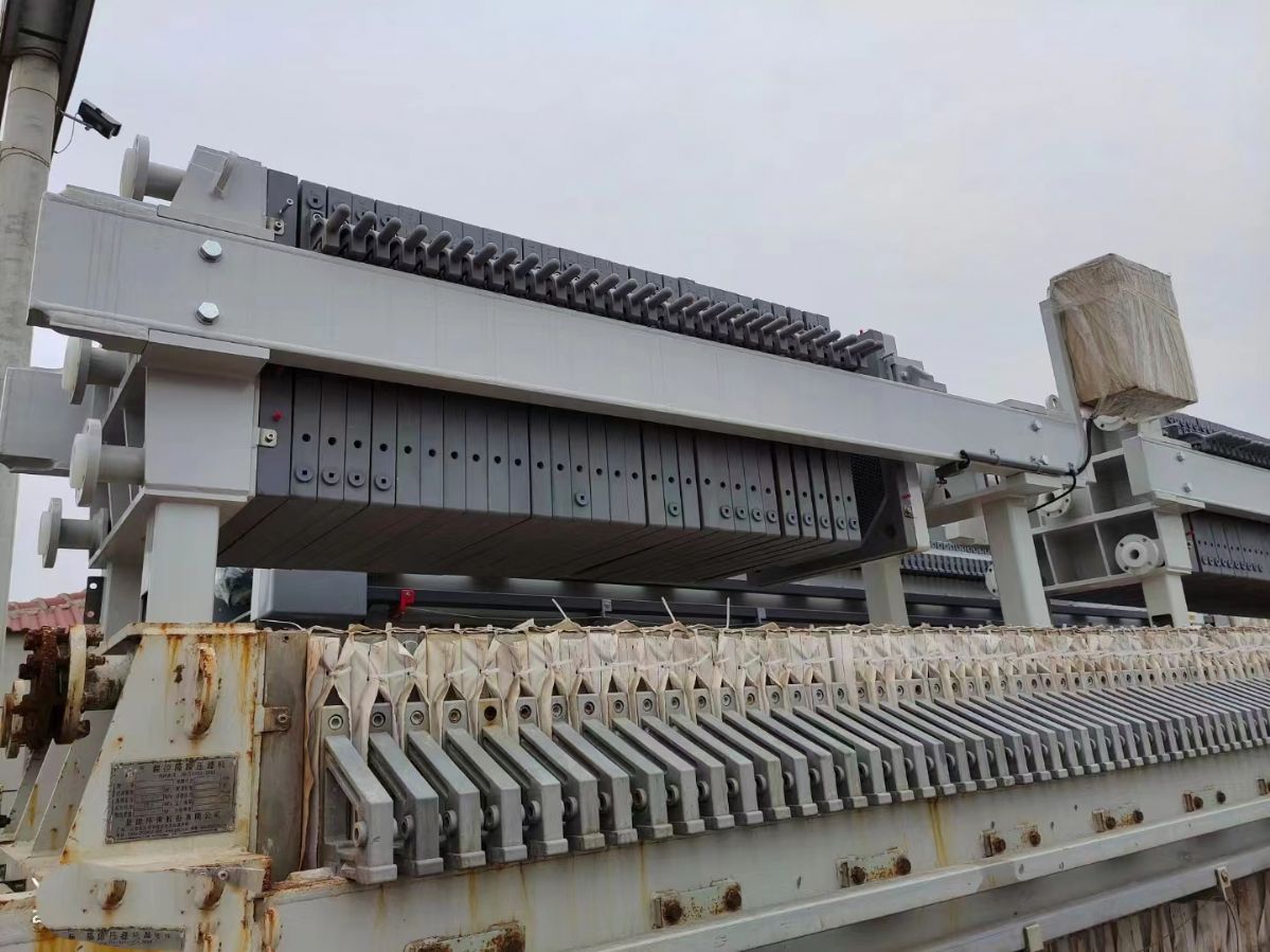 二手压滤机二手80平方程控隔膜压滤机 污泥压榨压滤-1