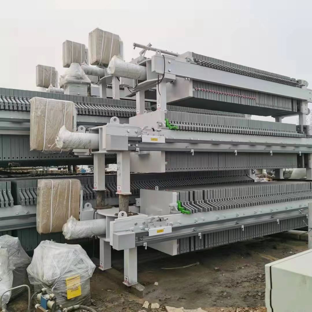 二手压滤机二手80平方程控隔膜压滤机 污泥压榨压滤-2