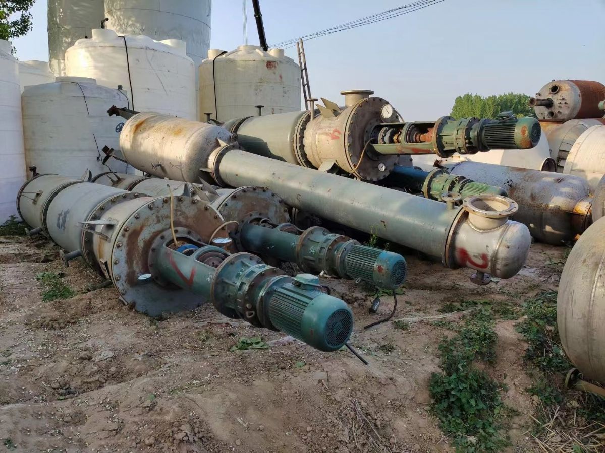 二手蒸发器二手全钛材6平方分子蒸馏器二手钛材刮板蒸-1