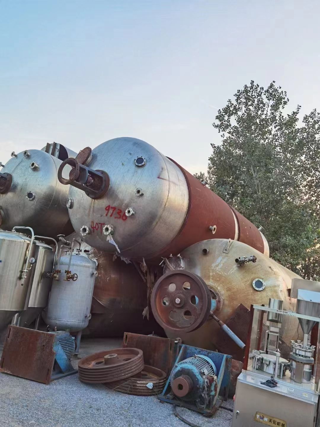 二手发酵罐,乳品发酵罐,啤酒发酵罐,生物质发酵罐-1