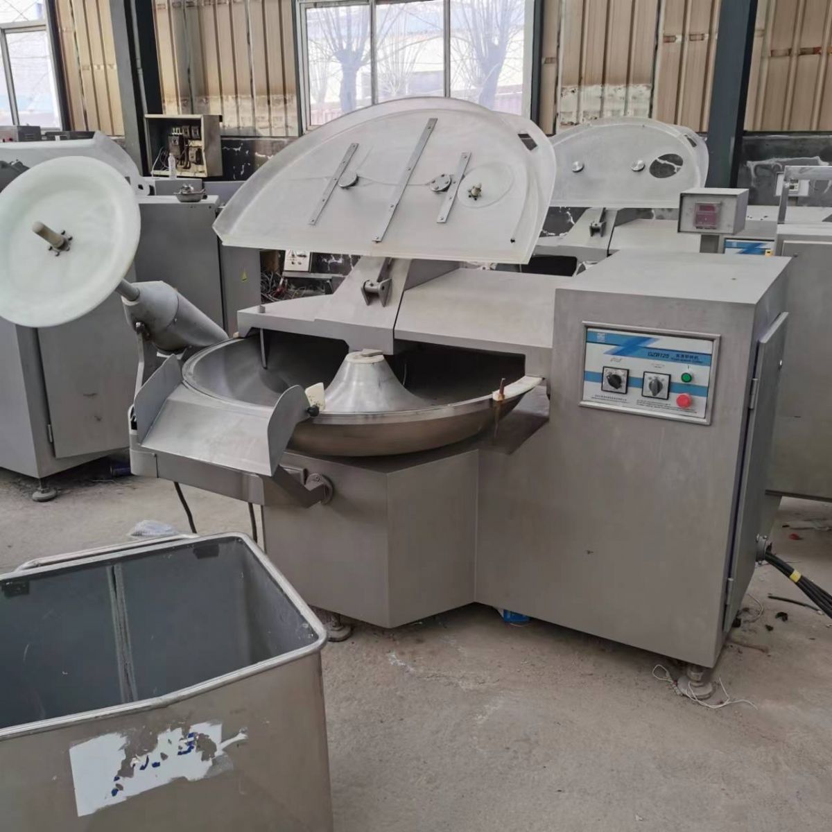 二手80斩拌机40斩拌机火腿肠馅料斩拌机 变频调速-2