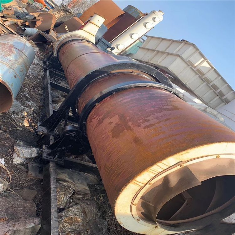 二手烘干机二手滚筒烘干机 1.2×12米不锈钢滚筒-1