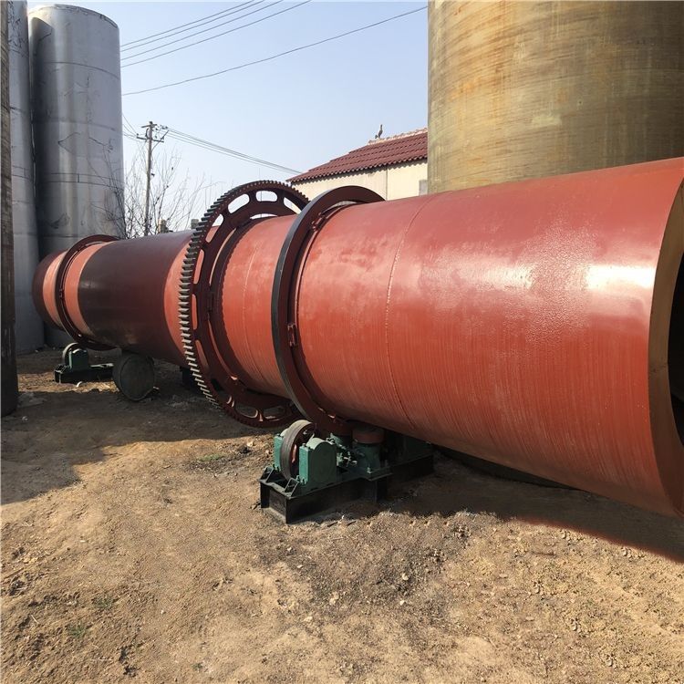 二手烘干机二手滚筒烘干机 1.2×12米不锈钢滚筒-2