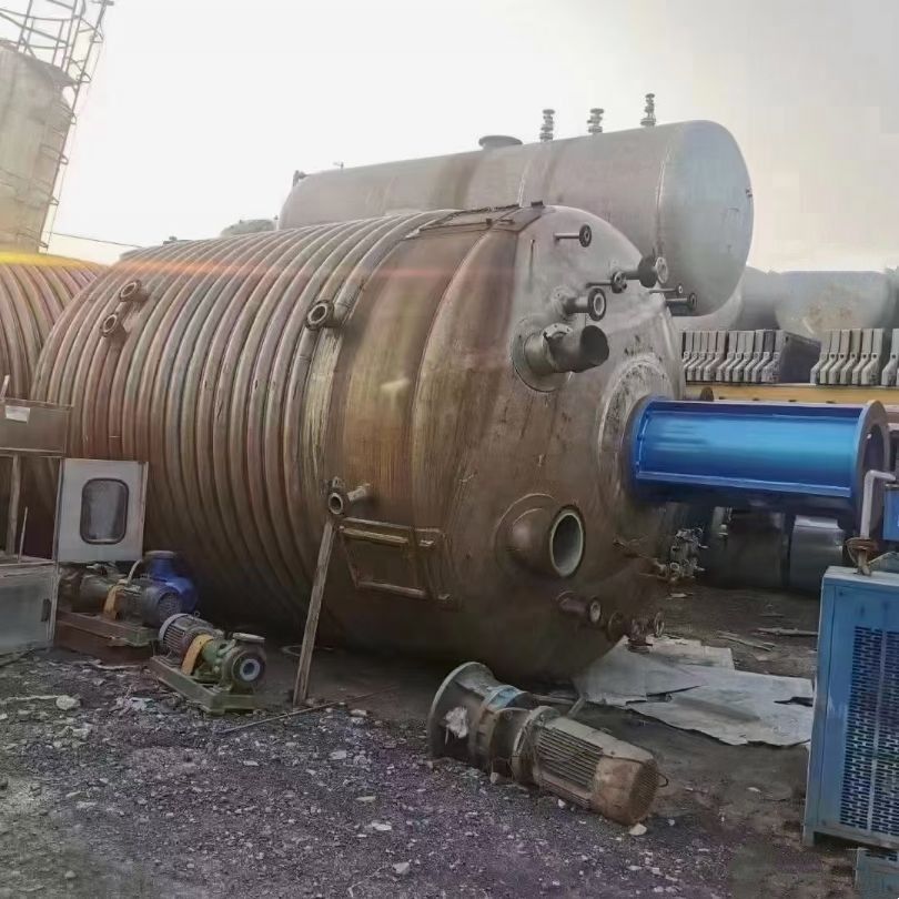 二手反应釜26立方34立方38立方不锈钢内外盘管反-2