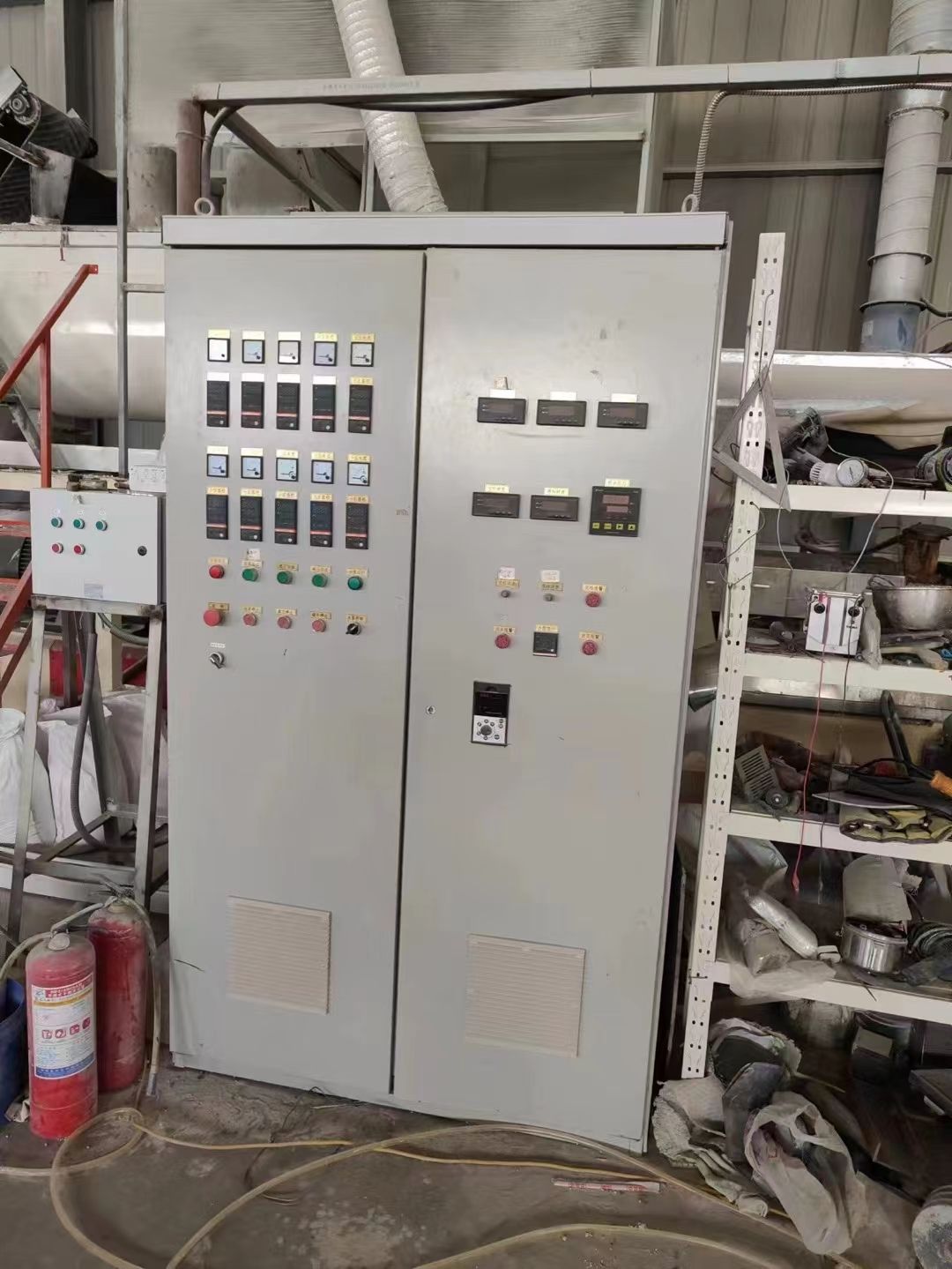 转让二手三螺杆造粒机一套-1