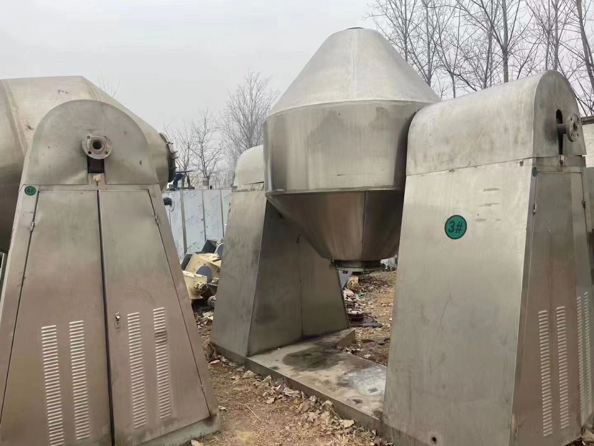 出售二手双锥干燥机 真空干燥机 成套设备出售-1