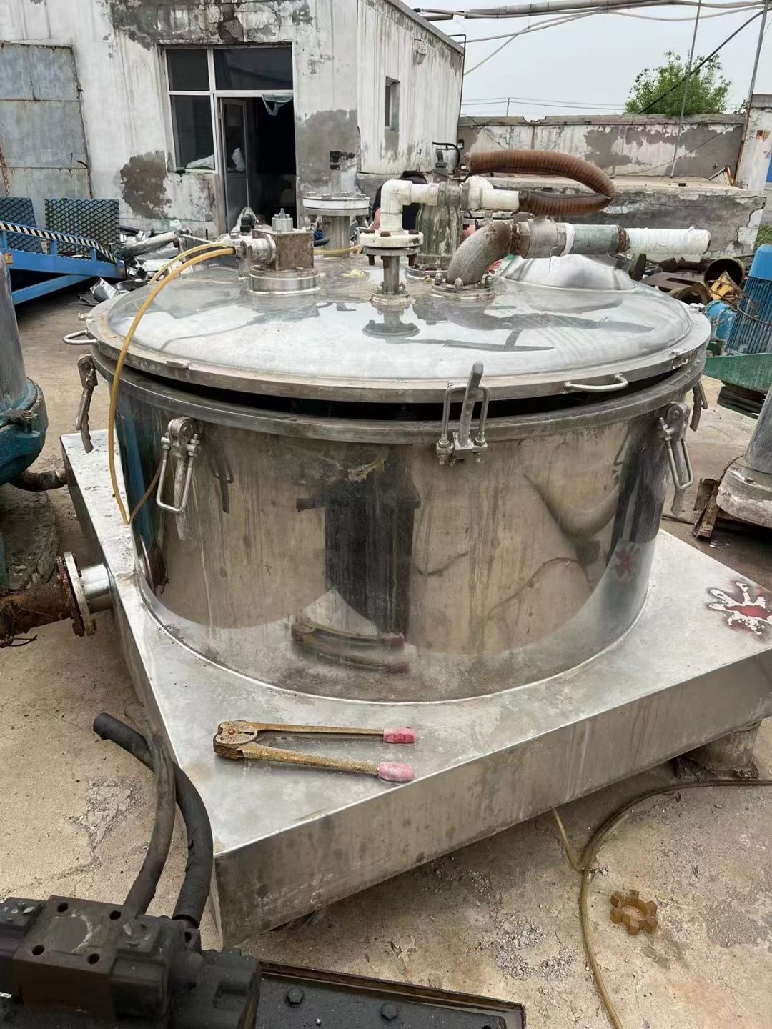 出售 二手平板式吊袋离心机 不锈钢材质-1