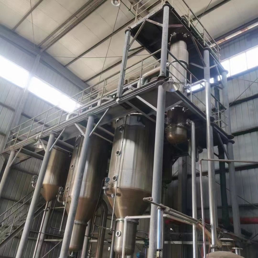 出售二手强制循环蒸发器 降膜蒸发器 3效5吨-1