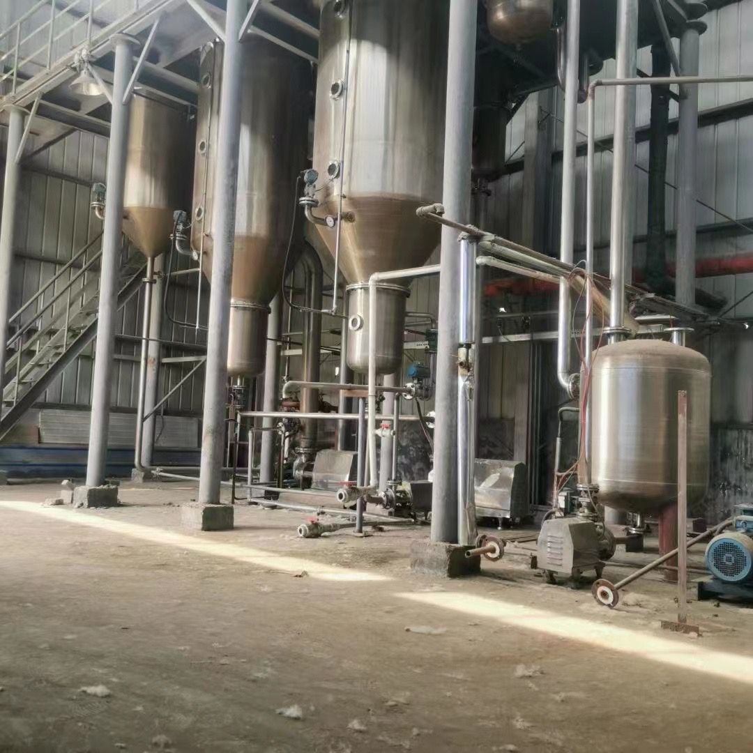 出售二手强制循环蒸发器 降膜蒸发器 3效5吨-2