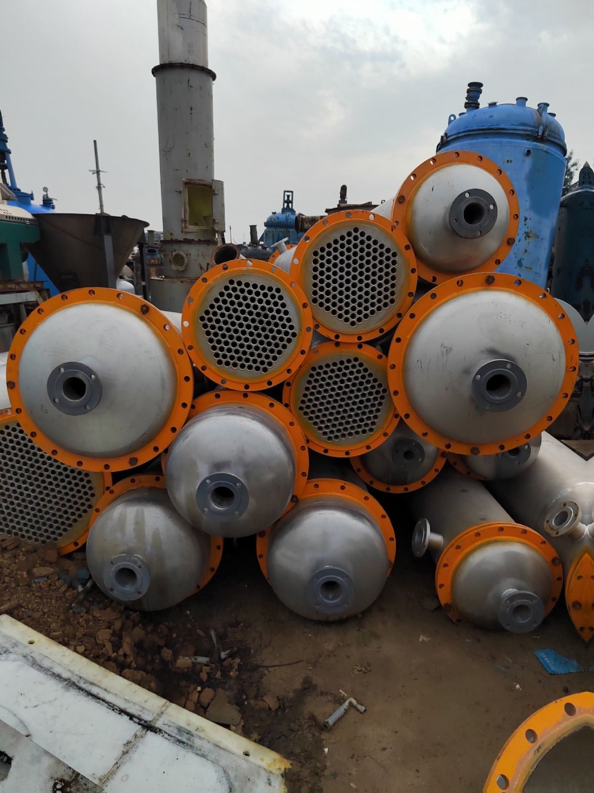 出售二手冷凝器 列管冷凝器 不锈钢材质-2