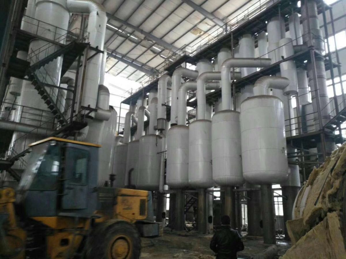 出售二手三效五吨强制循环蒸发器 降膜蒸发器 型号齐-1