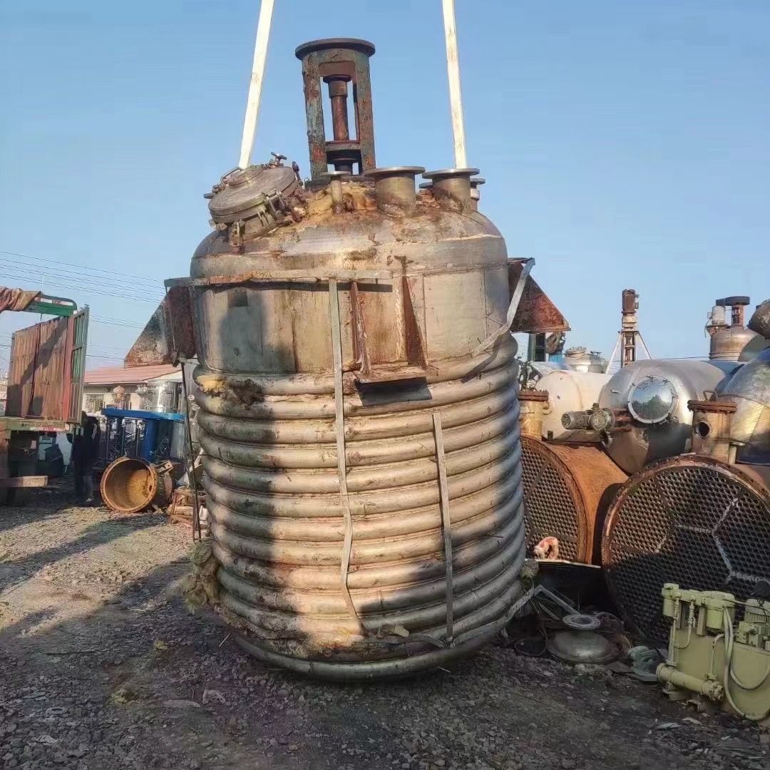 出售二手不锈钢外盘管反应釜 各种型号规格-1