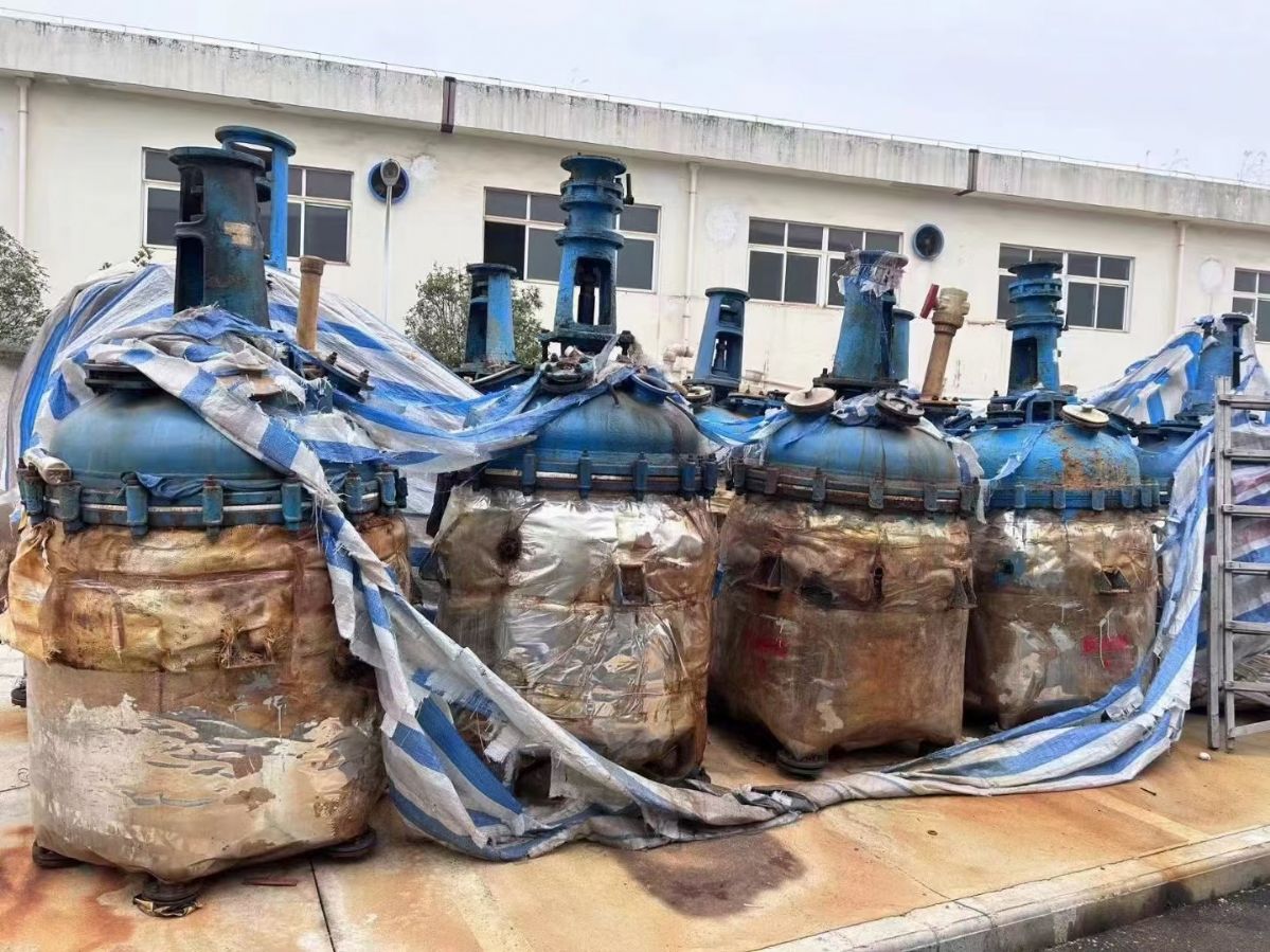 出售二手500升搪瓷反应釜 各种型号规格-1