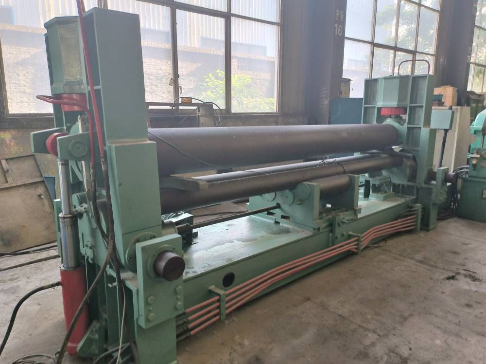 转让12x3000液压卷板机9成新二手卷板机-2