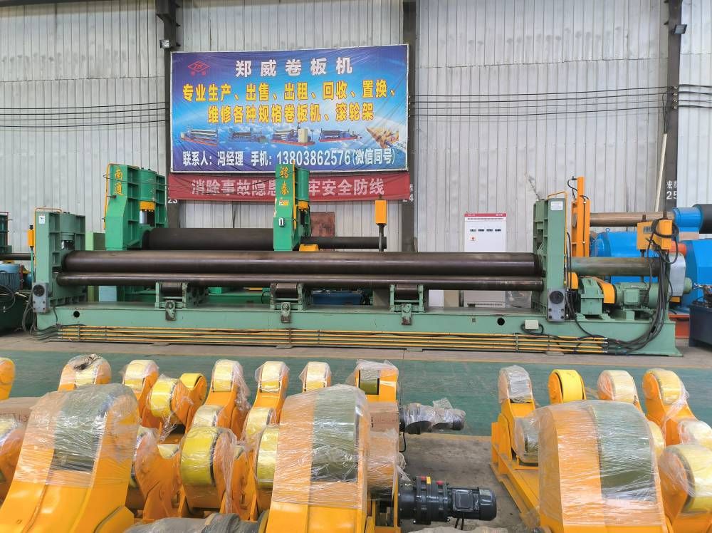 8x7200二手液压卷板机9成新三辊卷圆机-1