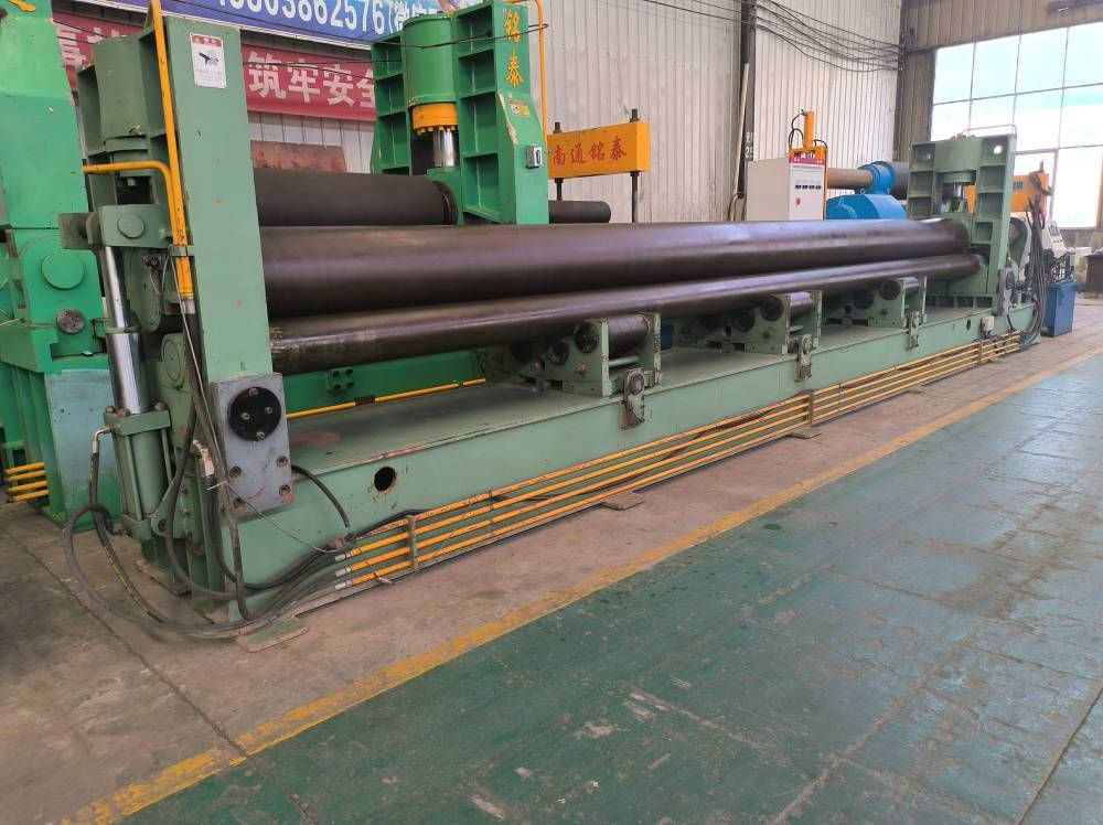 8x7200二手液压卷板机9成新三辊卷圆机-2