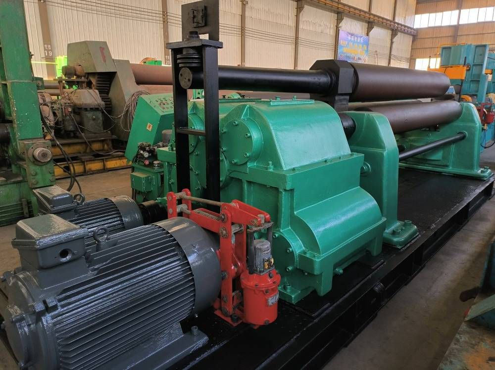 二手长治产25x2500卷板机 带双液压倒头卷圆机-1