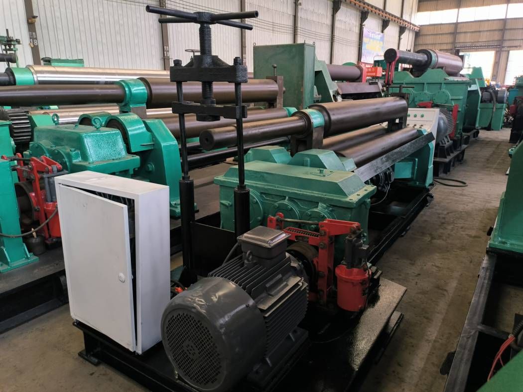 16型2米宽二手滚圆机 电动卷板机成色新好操作-1