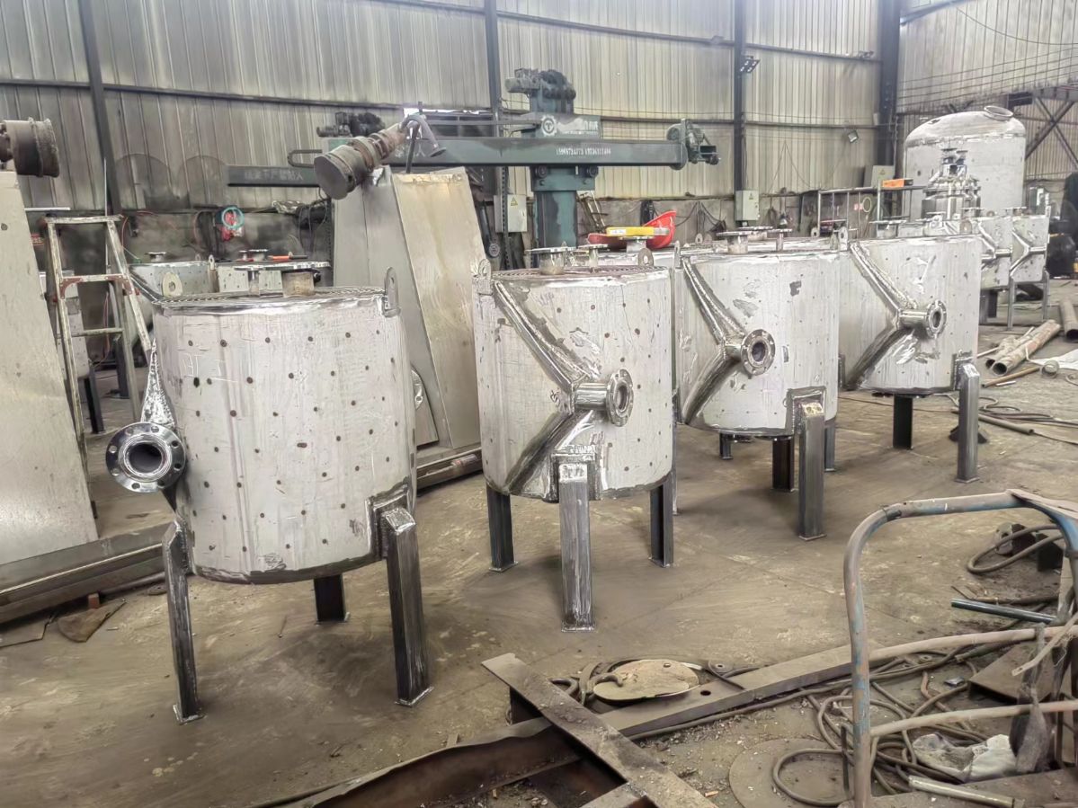 出售二手高压蒸发式螺旋板换热器、不锈钢200平方卧-1