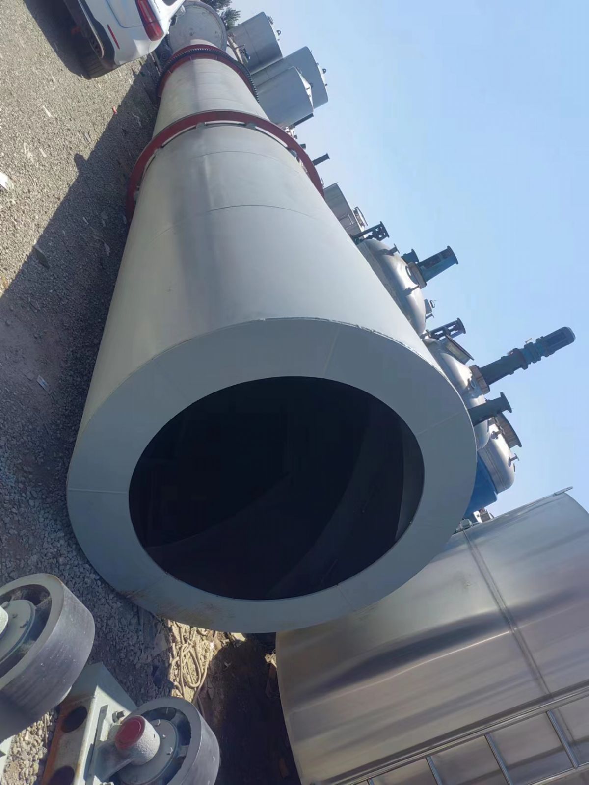 转让二手滚筒烘干机 有机肥饲料烘干机设备 二手包膜-2