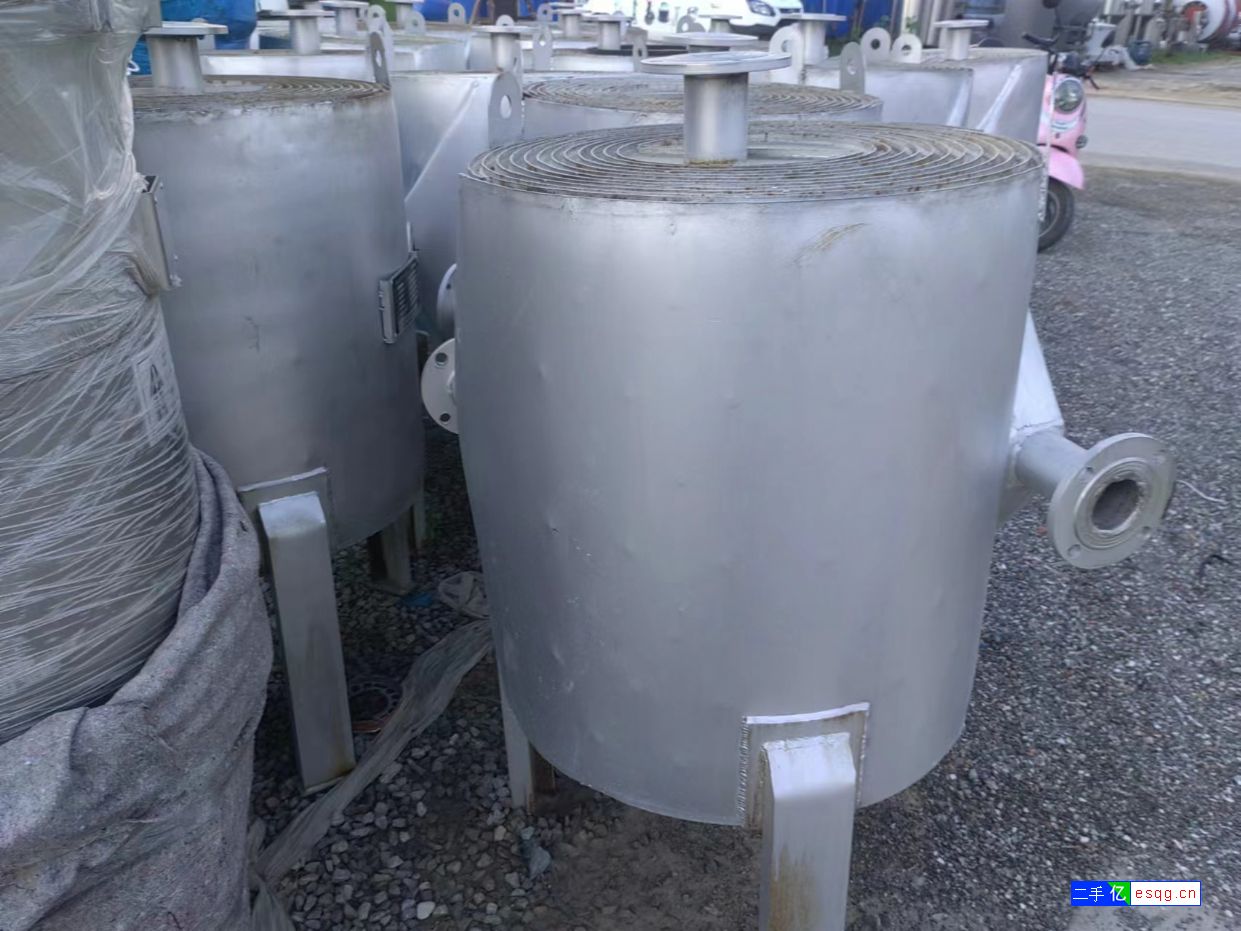 转让二手40平方螺旋板换热器不锈钢304材质-1