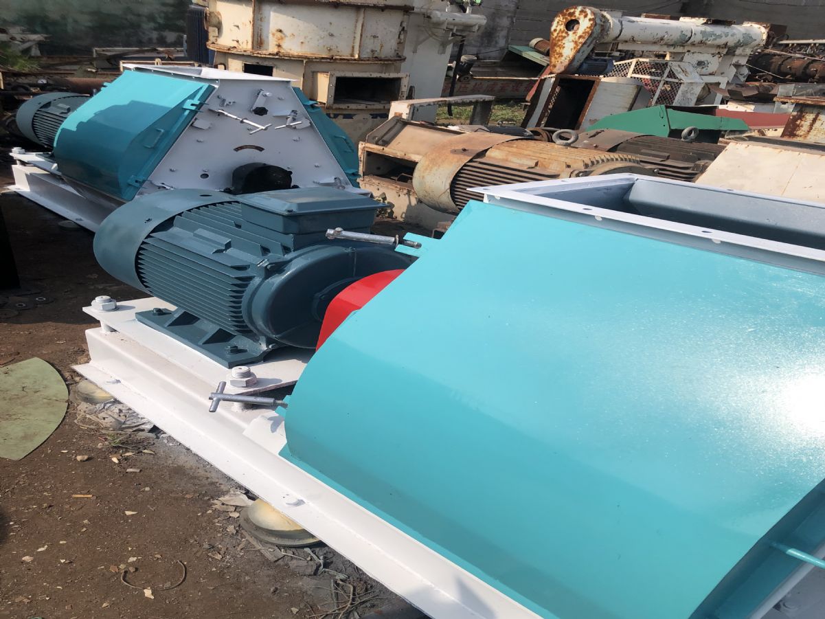 转让多台55千瓦水滴式锤片粉碎机-2