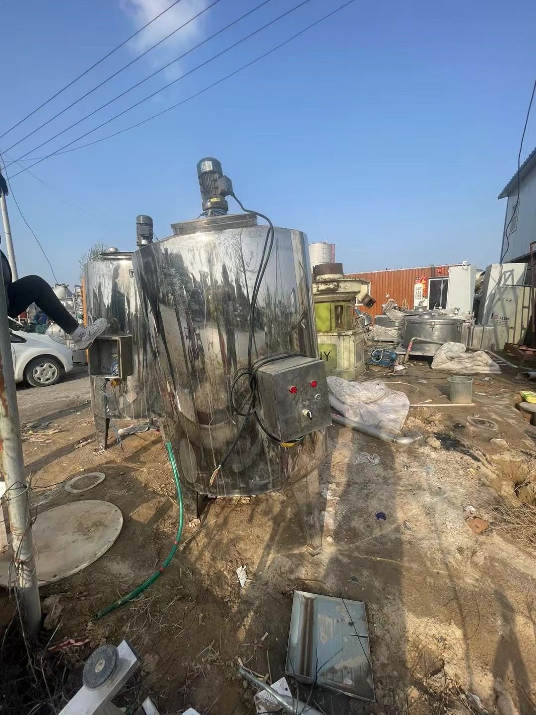 转让9成新二手搅拌罐两台！-2