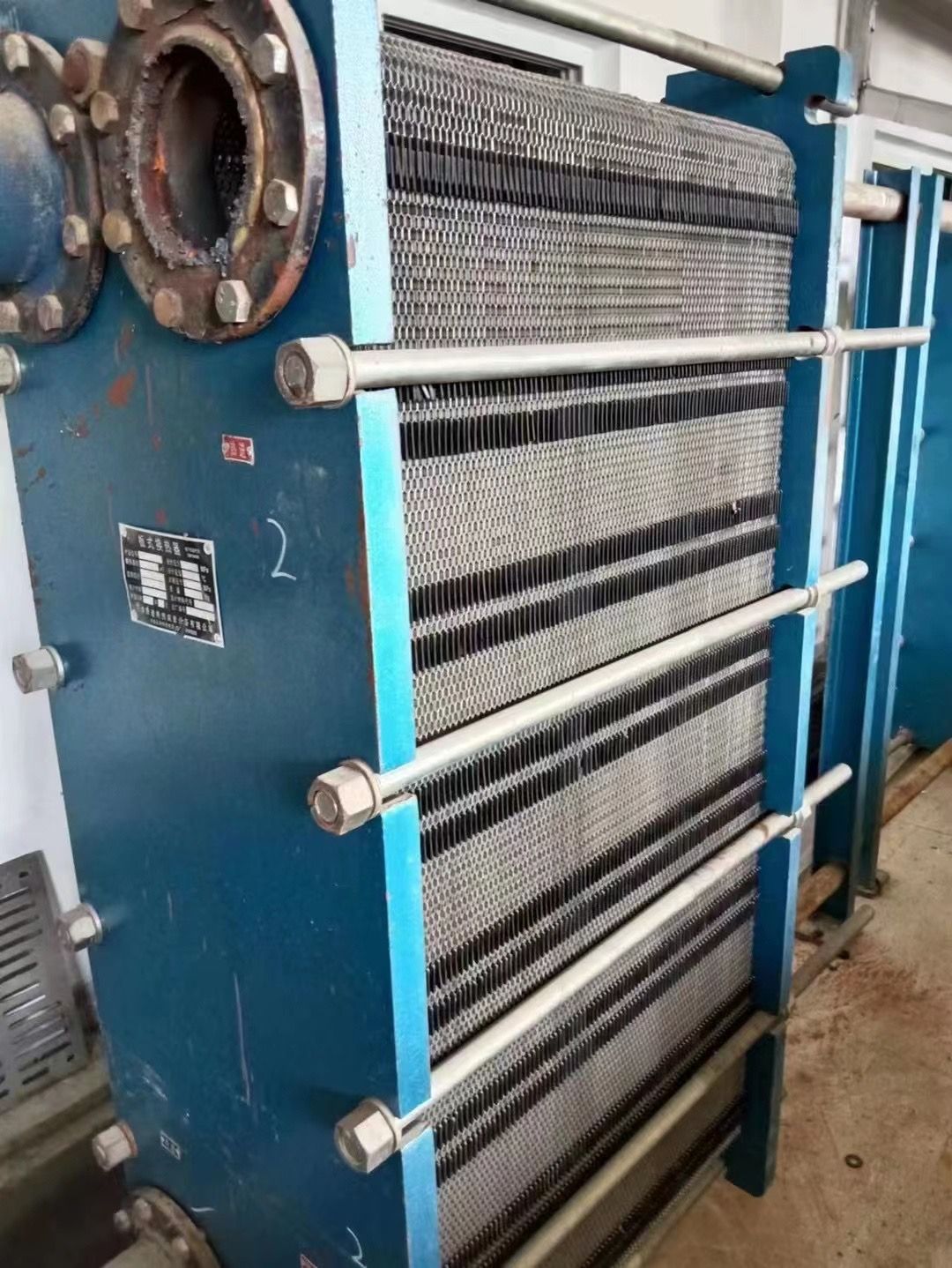 转让9成新二手板式换热器数台!-2