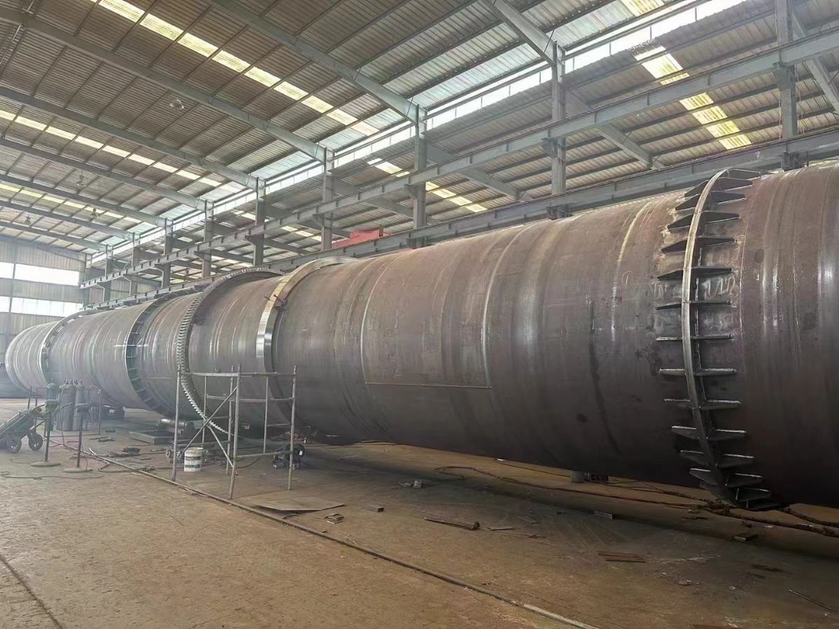 出售 直径3.2x45米镍矿滚筒烘干机一套 内置链-1