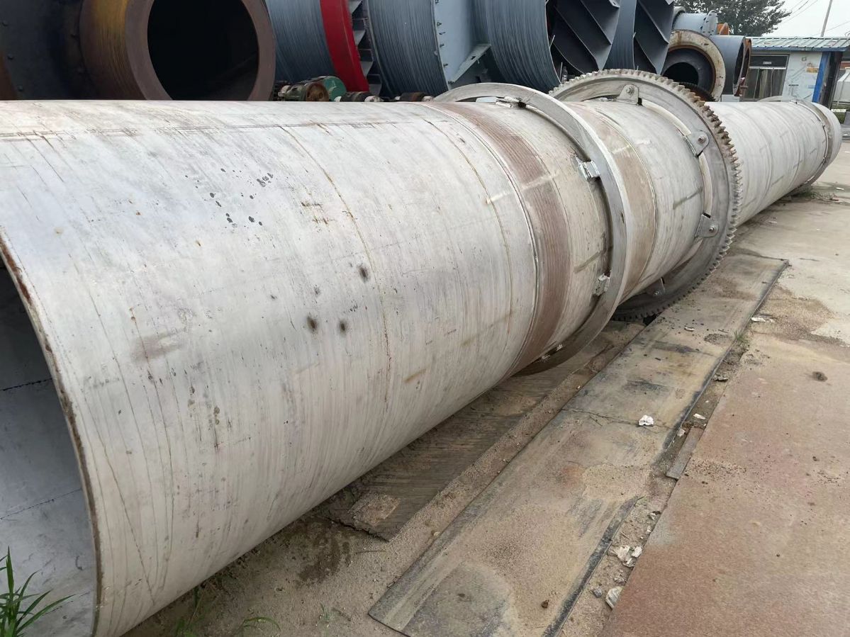 出售 直径1.8x18米砂石滚筒烘干机一套 附件齐-1