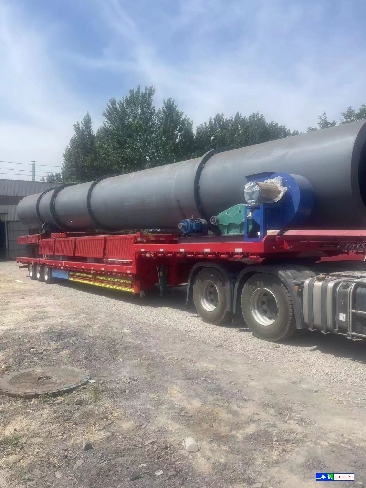 转让直径1.8x18米锯末滚筒烘干机 性能稳定-1