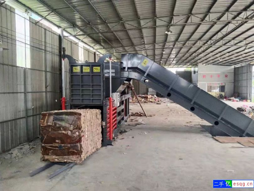 二手200吨全自动废纸打包机低价出售-2