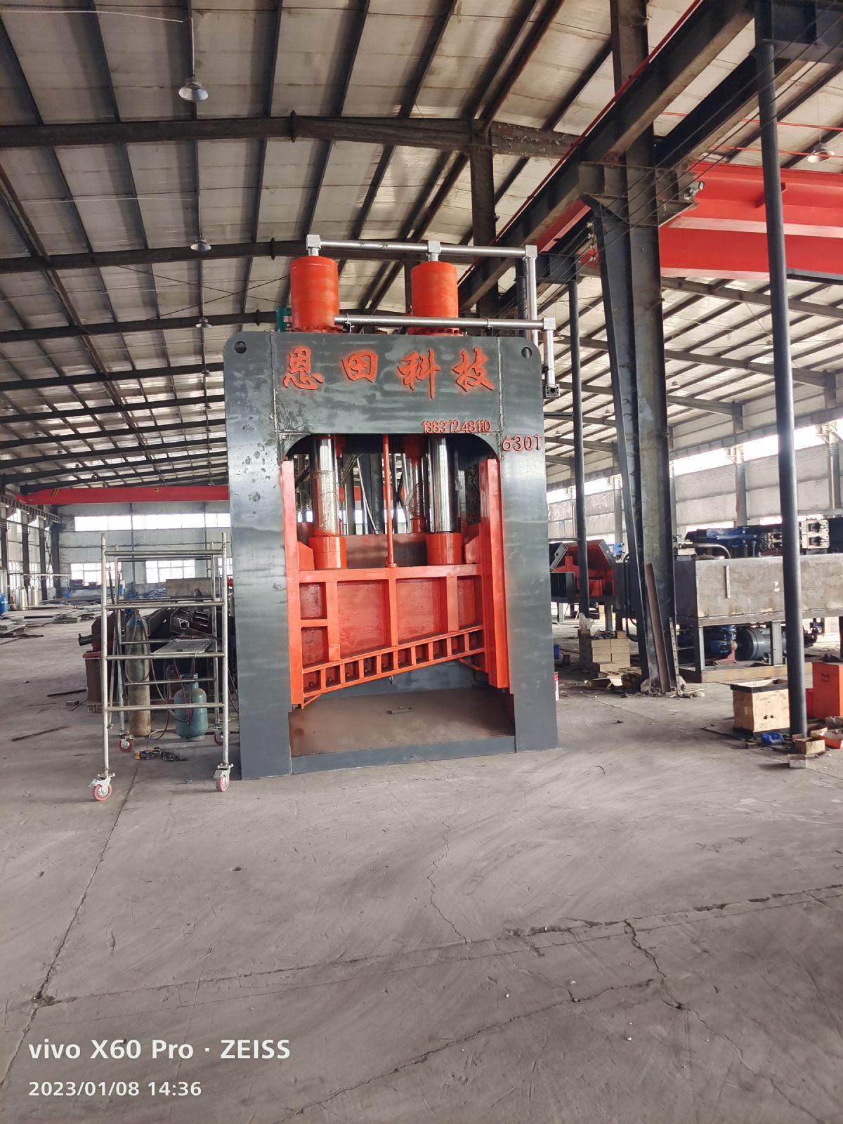 转让500吨95成新金属压块机龙门剪切机-1