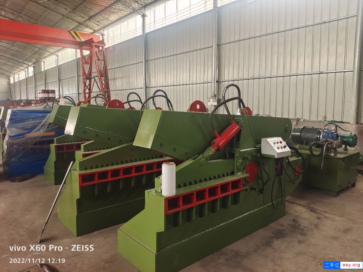 转让500吨95成新金属压块机龙门剪切机-2