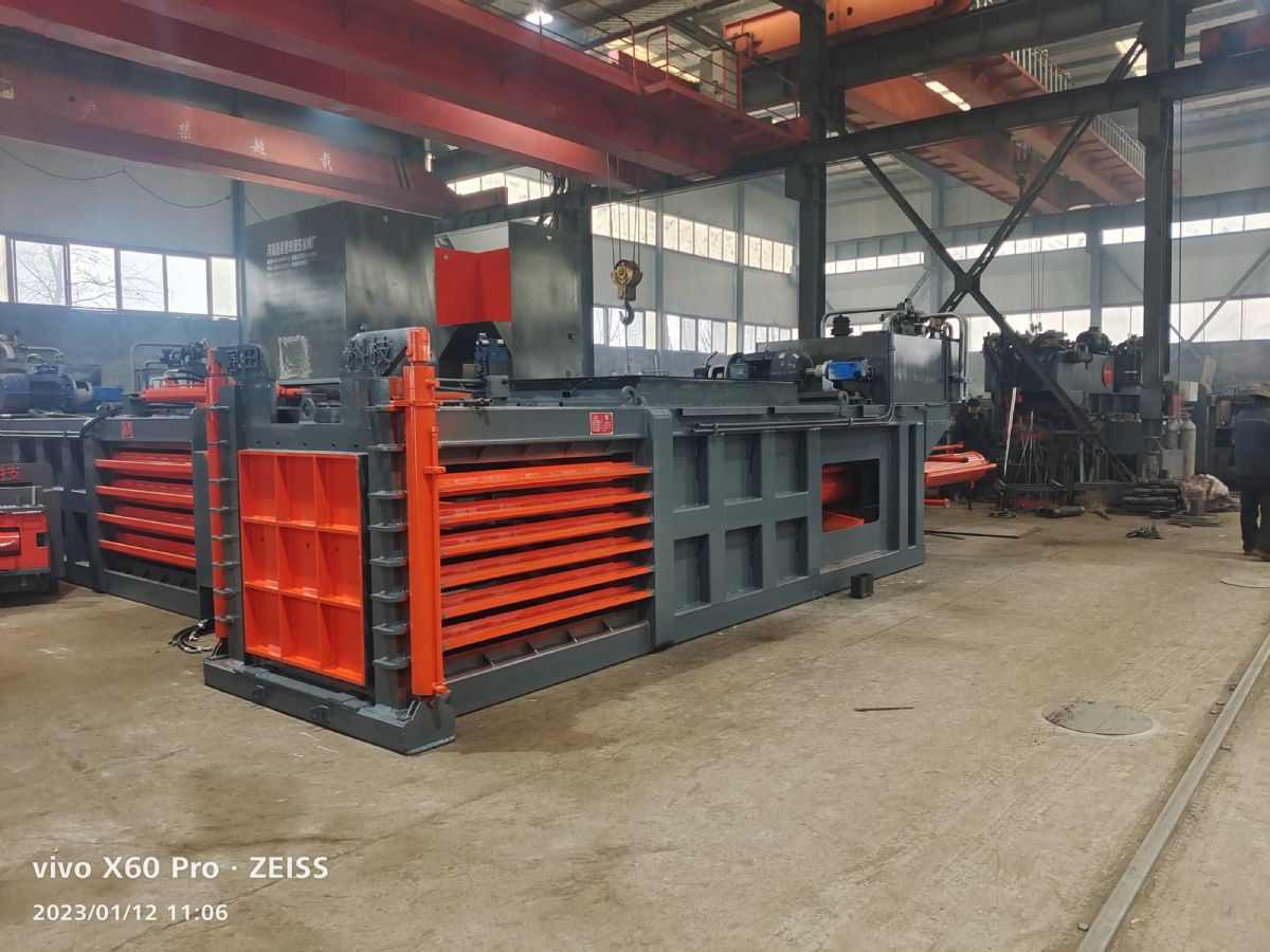 转让9成新200吨多功能废纸打包机-2