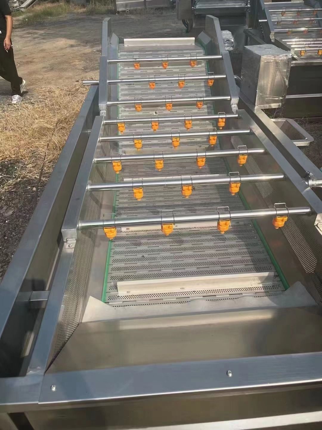 转让多台全新果蔬气泡清洗机,材质不锈钢-2