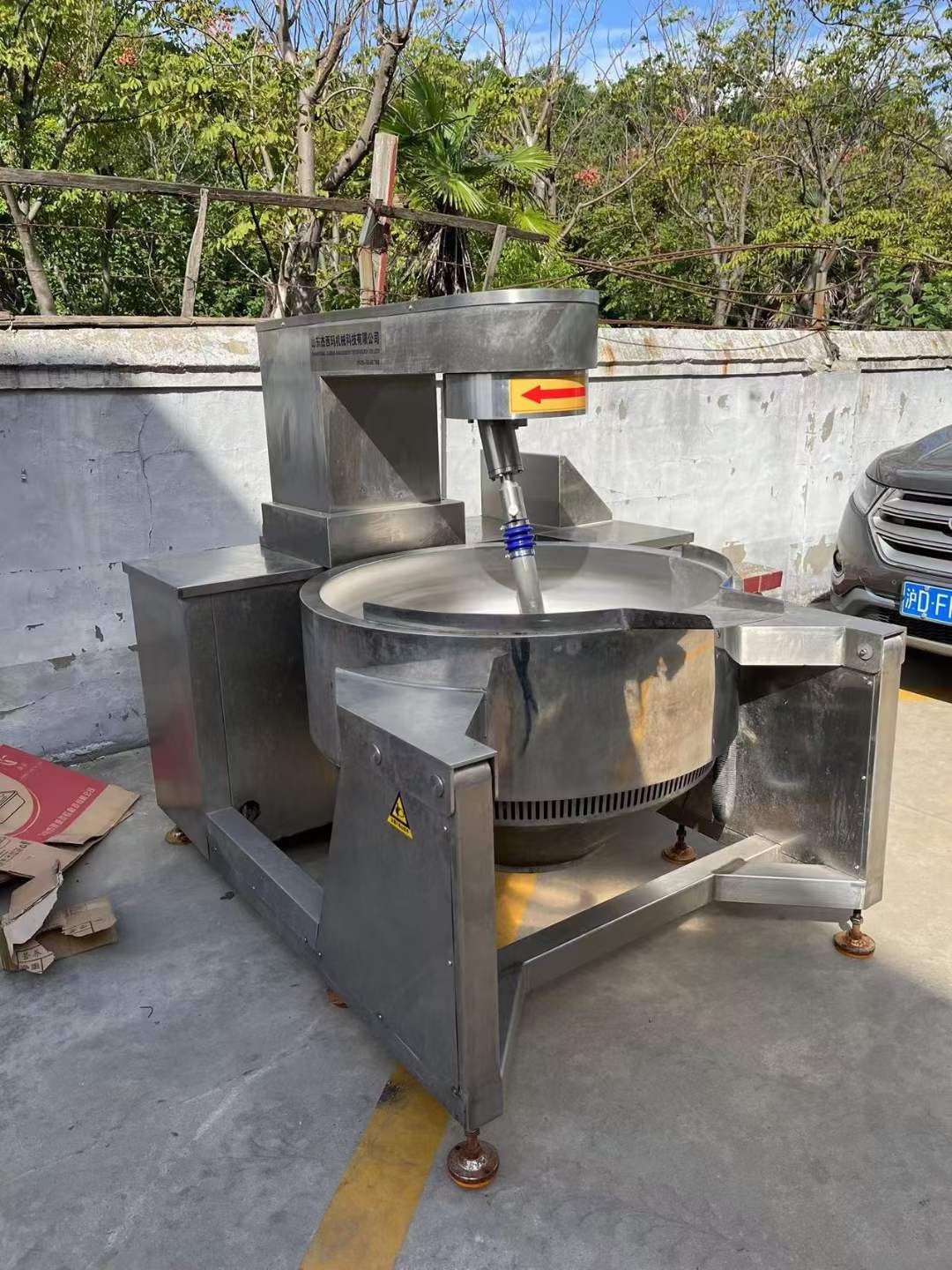 转让多台二手行星搅拌夹层锅,电磁加热,蒸汽加热,电-1