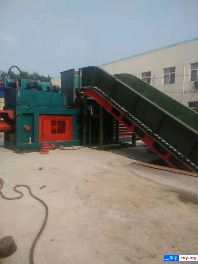 转让处理200全自动液压卧式废纸塑料瓶打包机-1