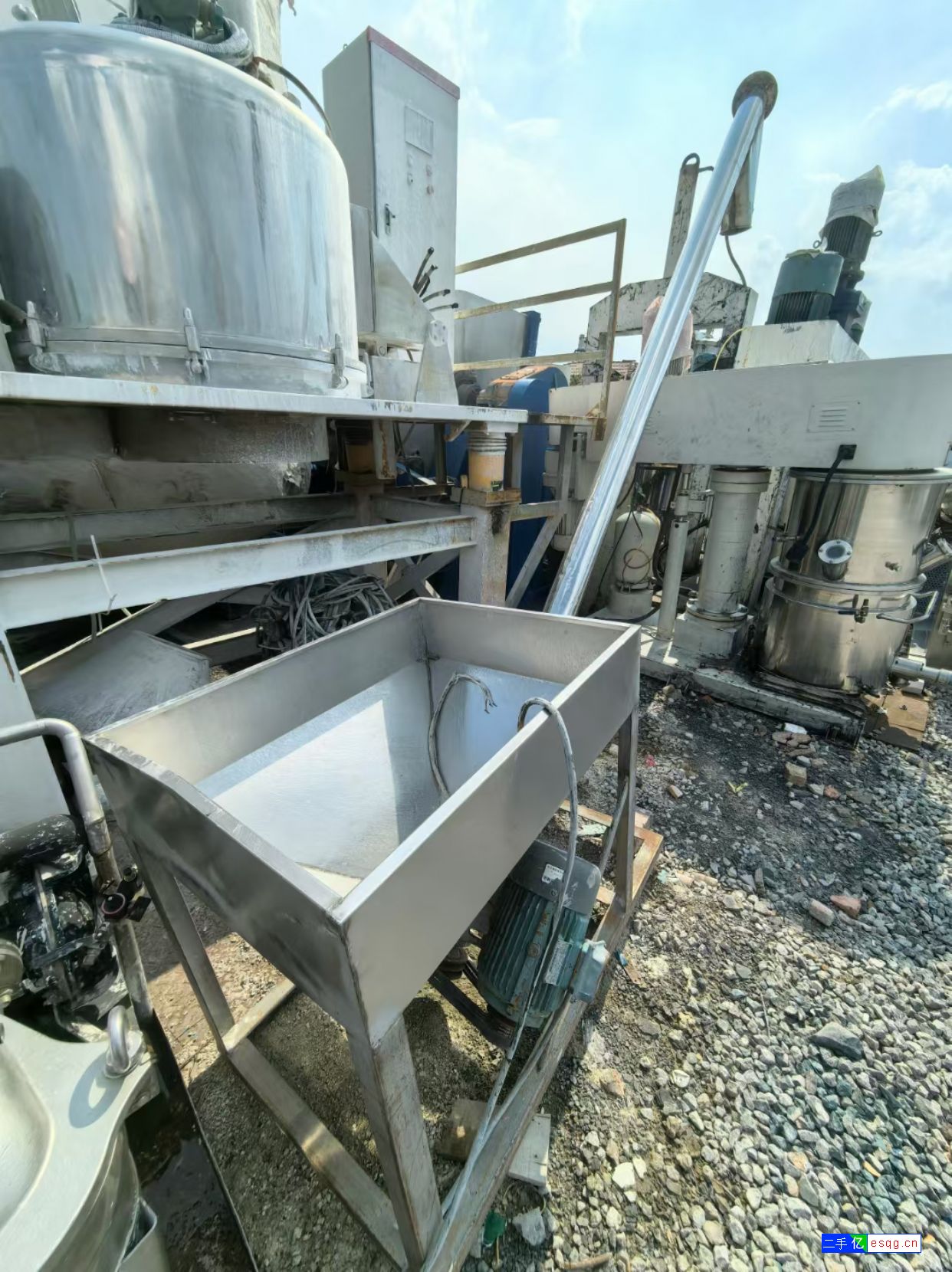 现货一台9成新二手粉料螺旋上料机，-1