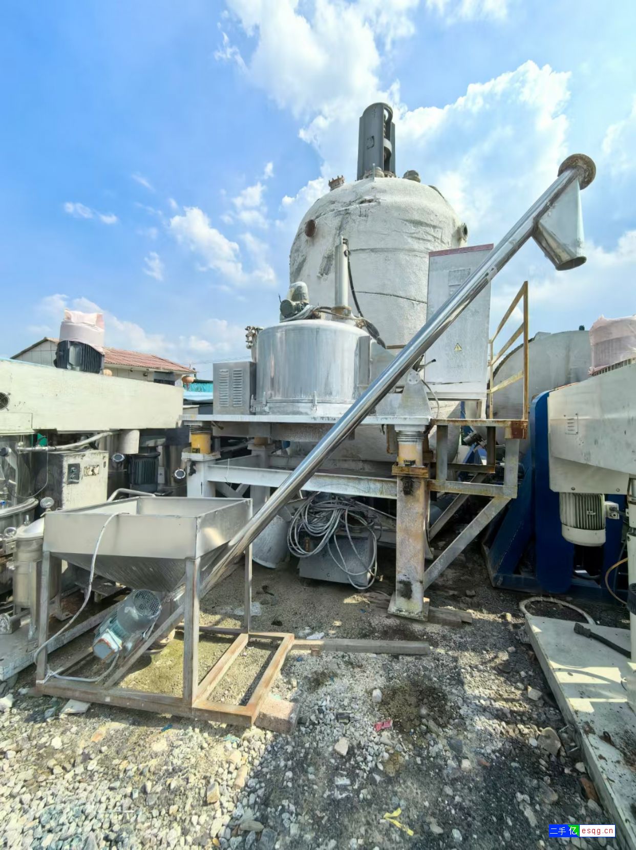 现货一台9成新二手粉料螺旋上料机，-2