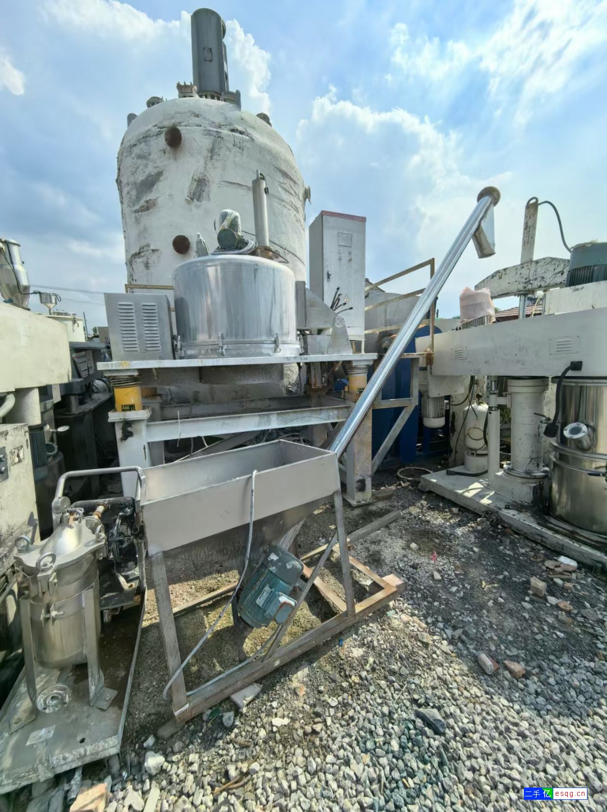 现货一台9成新二手粉料螺旋上料机，-3