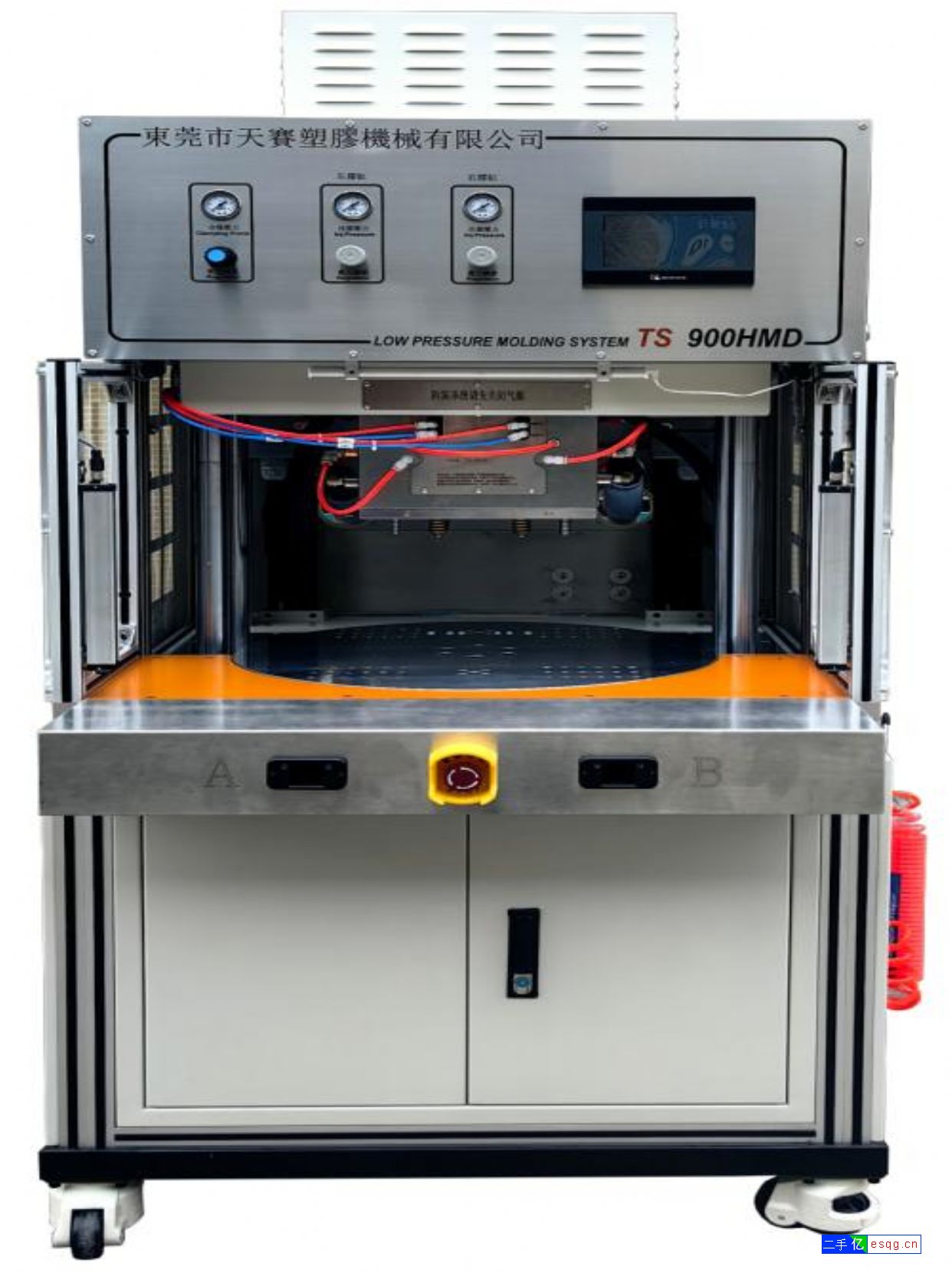 转让9成新转盘式分体低压注塑机-1