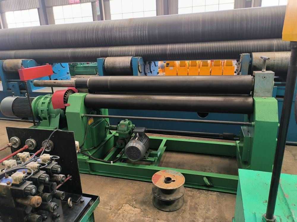 8x1500机械卷板机9成新小型三辊卷圆机-2