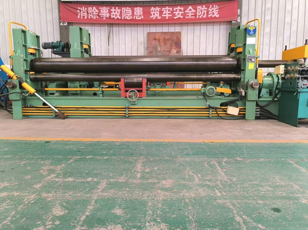 8x3500小型液压卷板机9成新接电可用-2