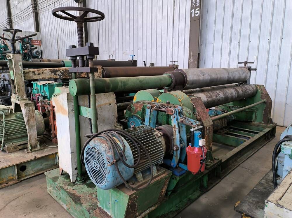 出售20x2000旧机械卷圆机 三辊卷圆机辊轴做镀-1