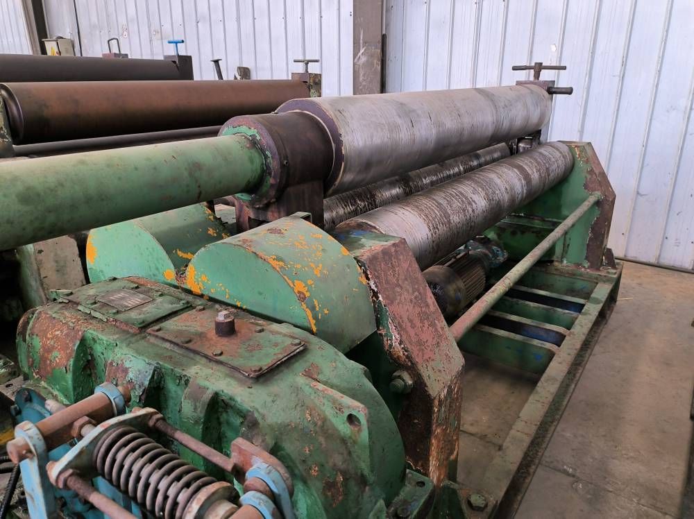 出售20x2000旧机械卷圆机 三辊卷圆机辊轴做镀-2