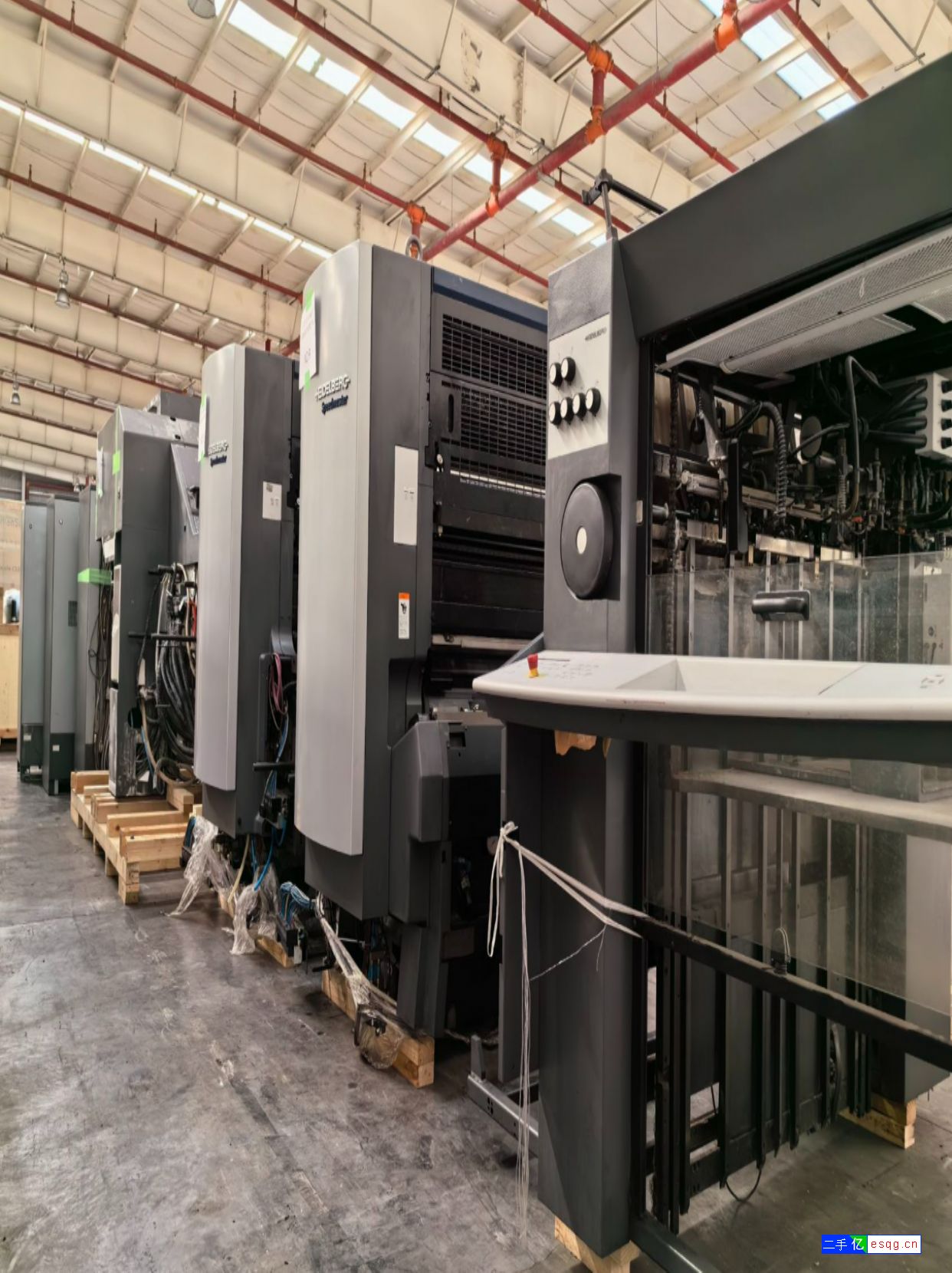 二手海德堡对开双色双面胶印机出售-2