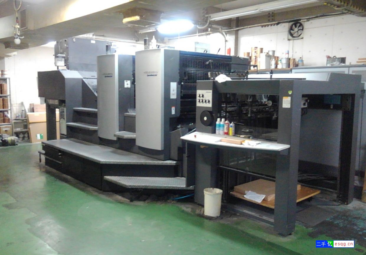 二手海德堡对开双色双面胶印机出售-1